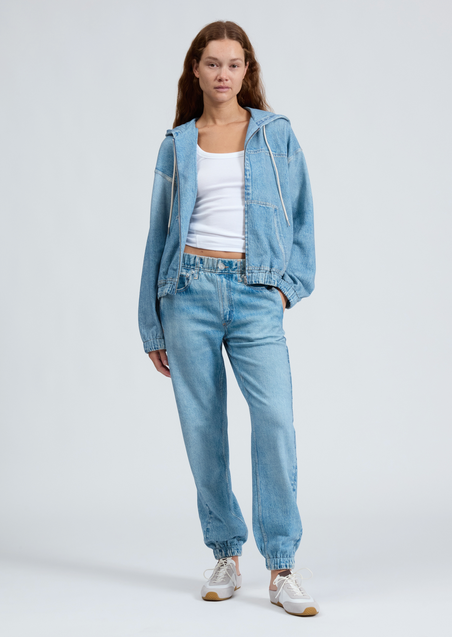 MARIMAR TERRY ZIP FRONT HOODIE