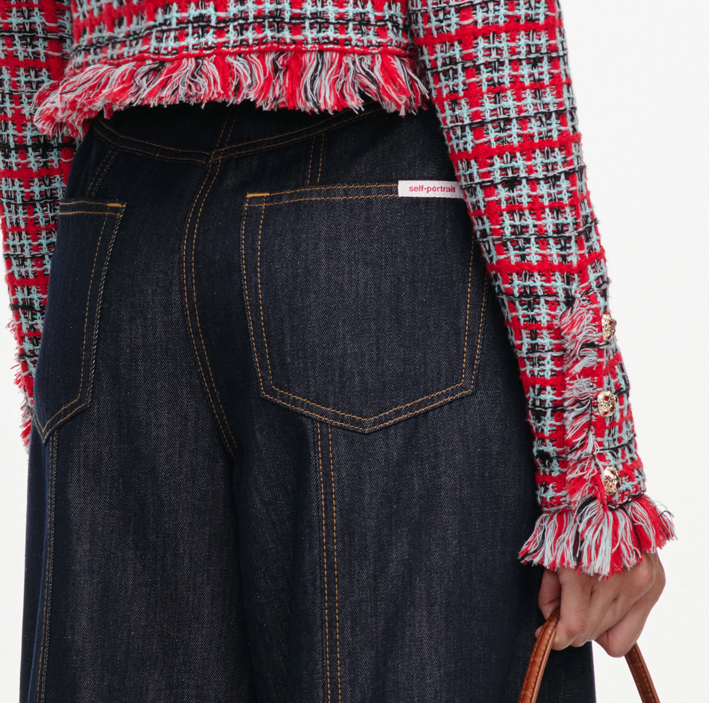 DENIM STRAIGHT LEG JEANS