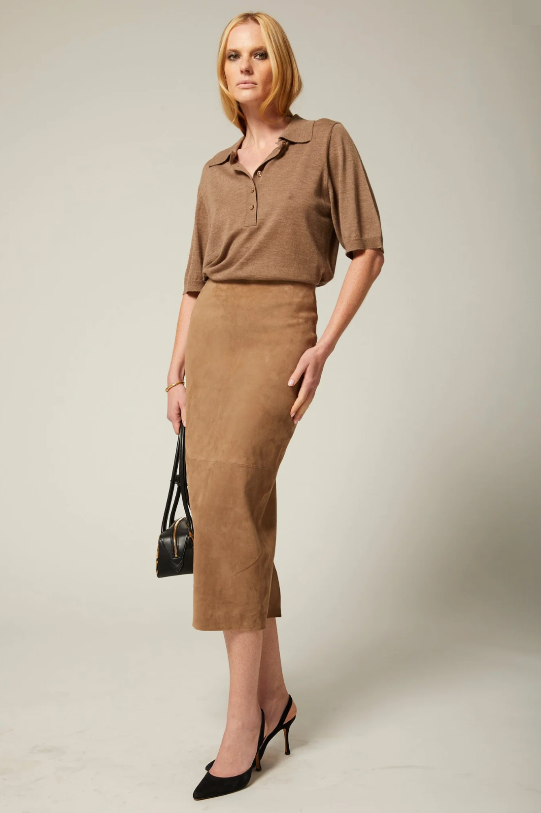 LEATHER TUBE SKIRT