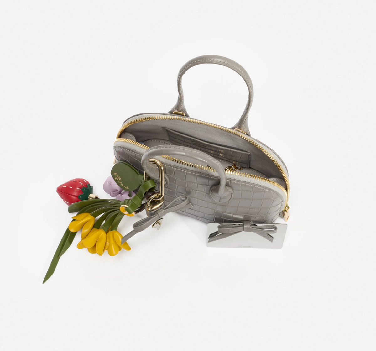 CROC LEATHER TOAST MINI BAG