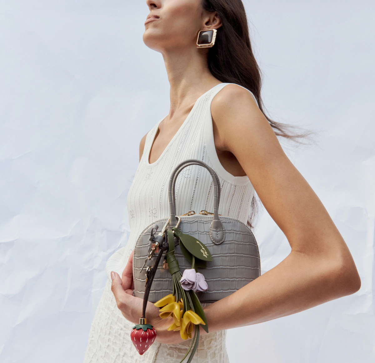 CROC LEATHER TOAST MINI BAG