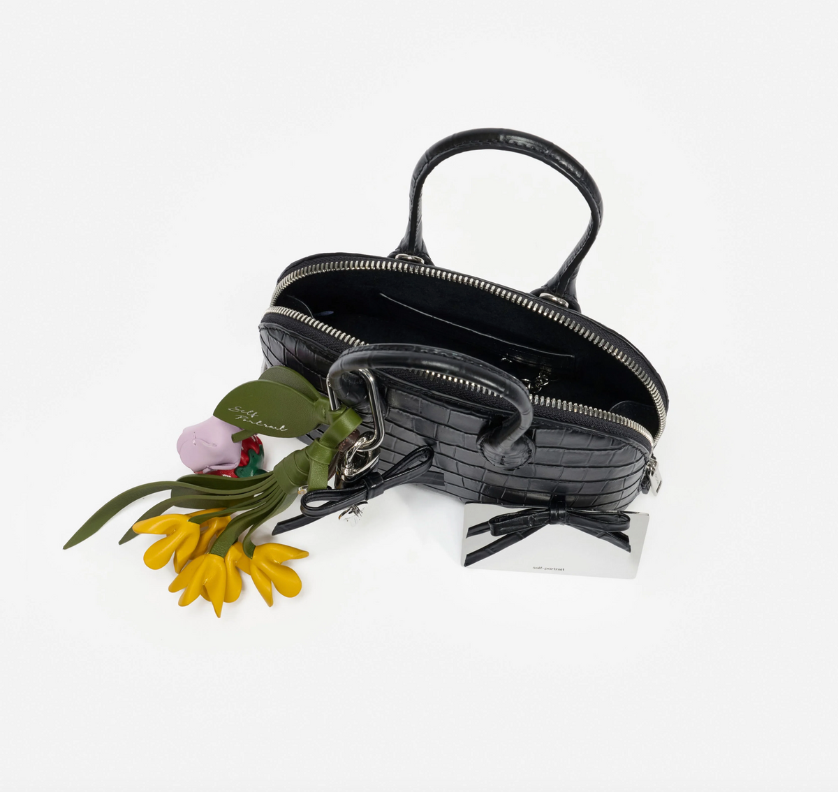 CROC LEATHER TOAST MINI BAG