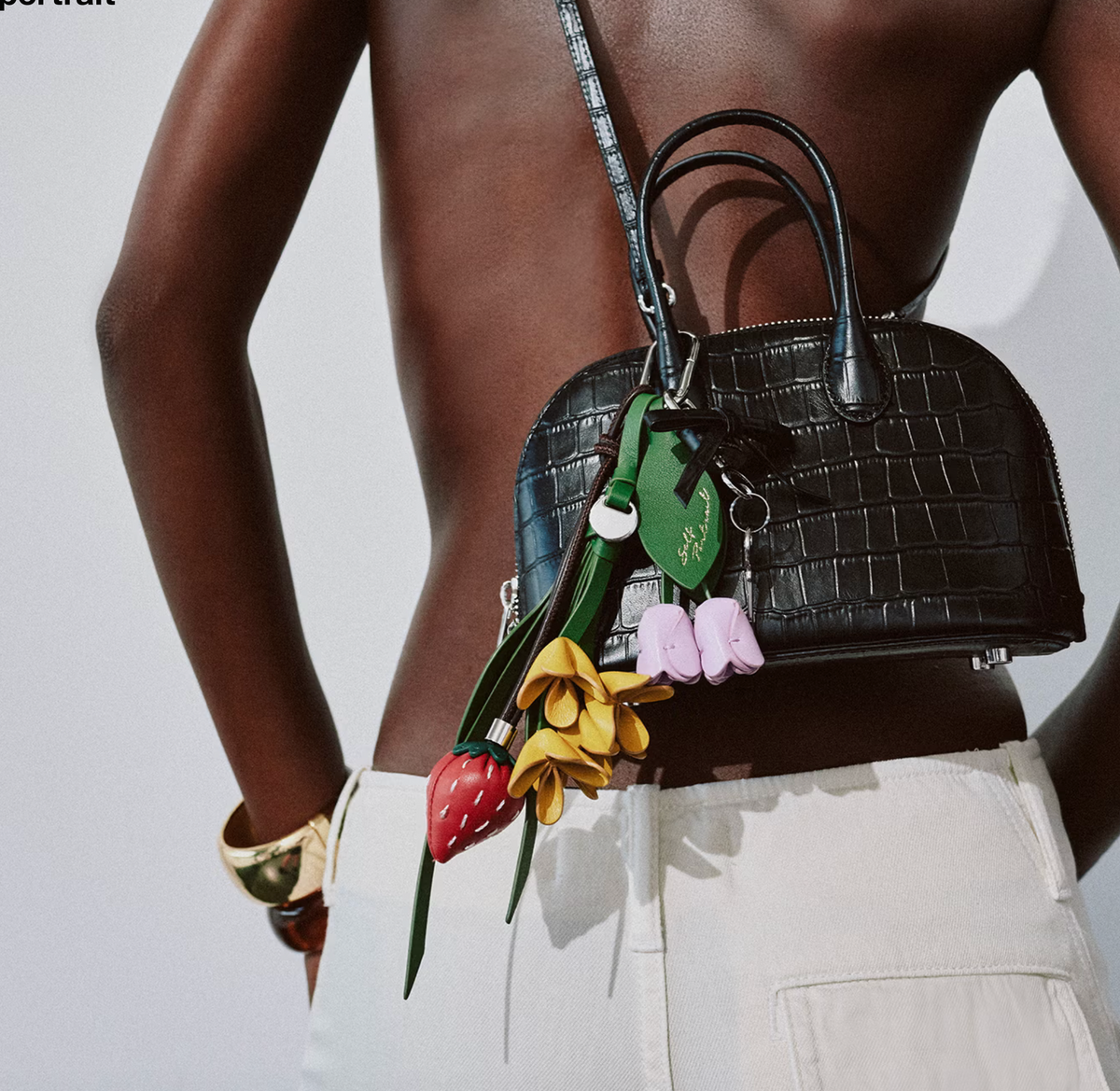CROC LEATHER TOAST MINI BAG