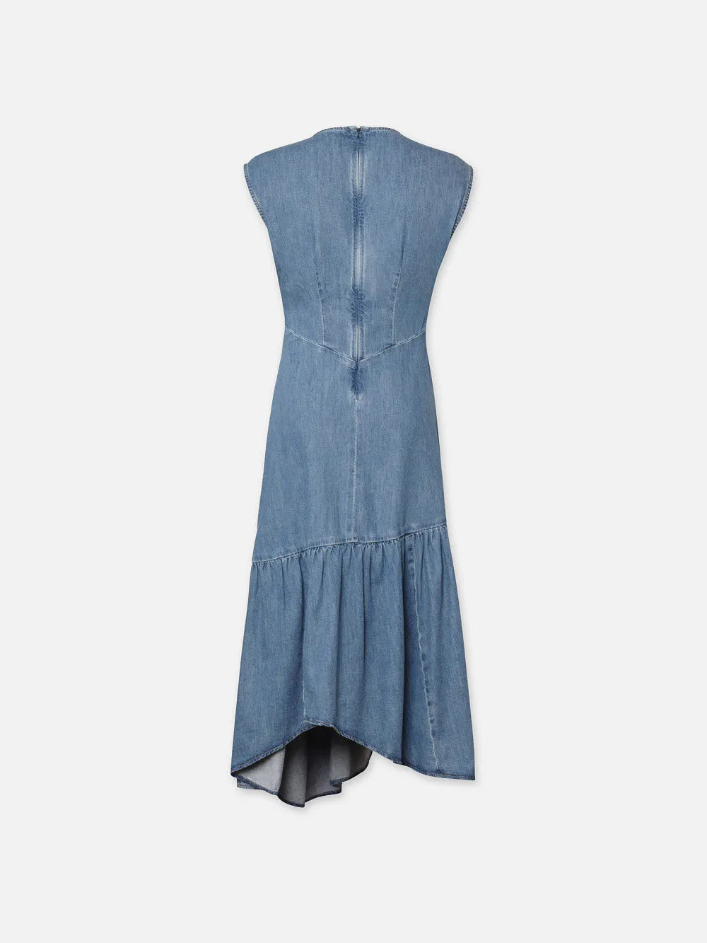 GATHERED TIER HEM DRESS