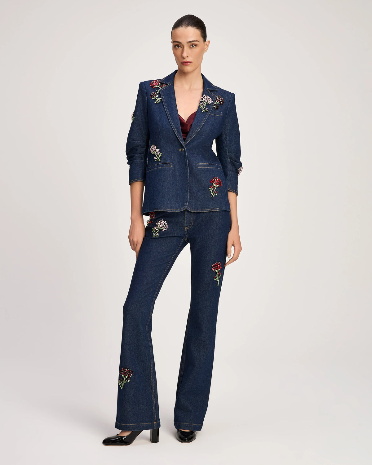 RHINESTONE ROSES KHLOE BLAZER