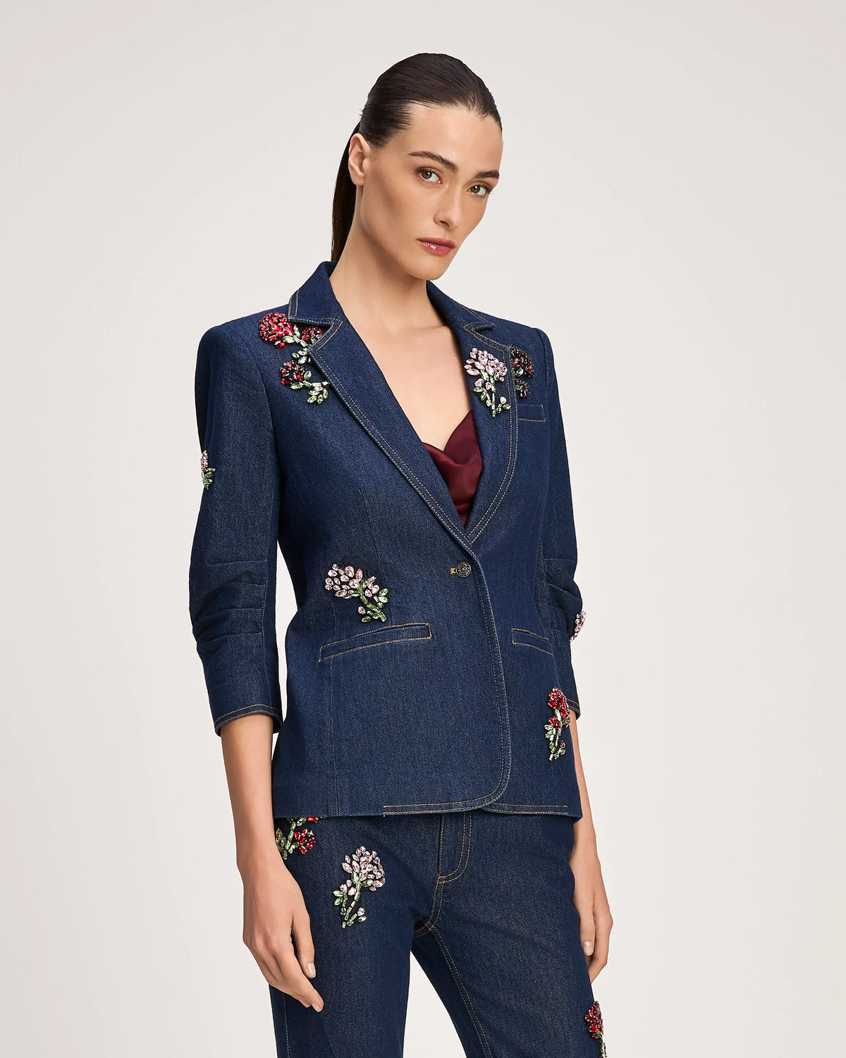RHINESTONE ROSES KHLOE BLAZER