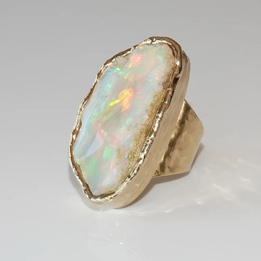 Free Form Ethiopian Opal Ring