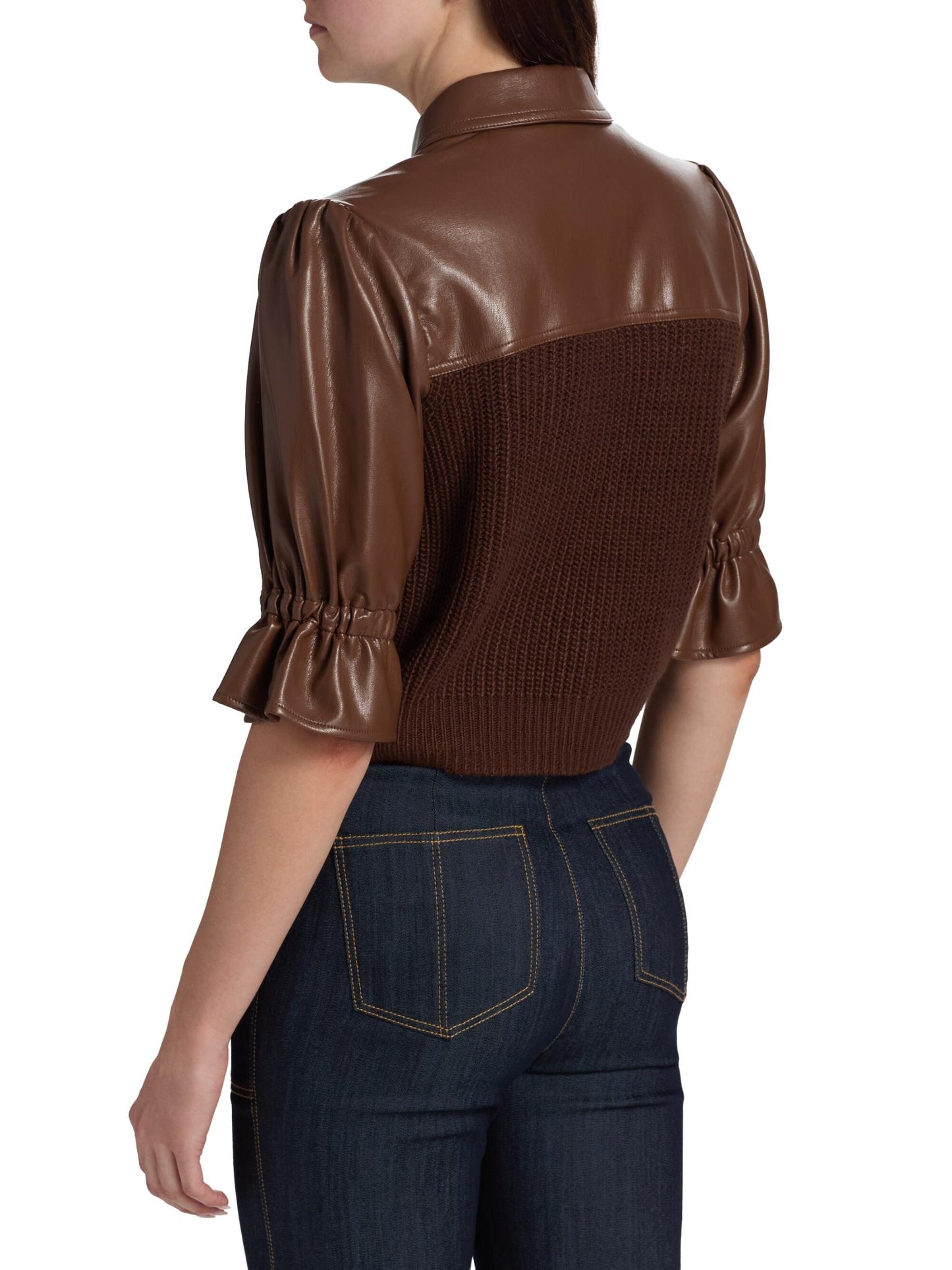 KNIT HOLLY COMBO JACKET