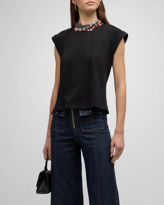Chunky Rhinestone Embellished