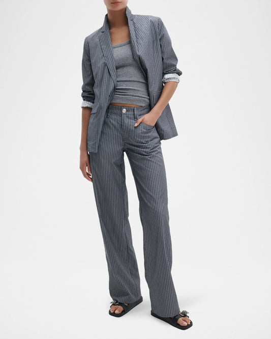 SALGE STRIPE POPLIN PANT