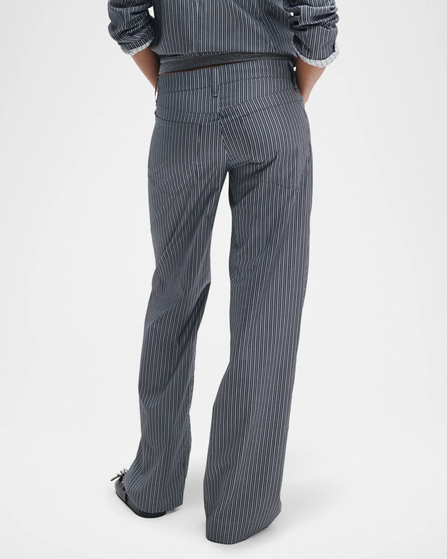 SALGE STRIPE POPLIN PANT