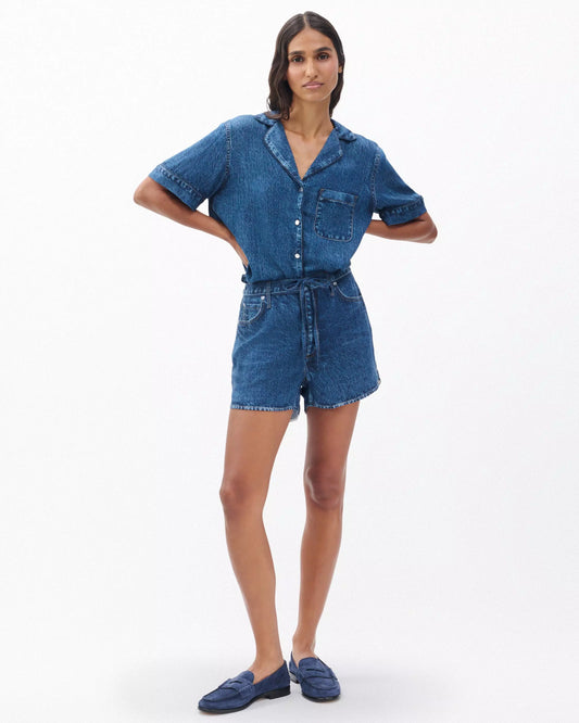 MIRAMAR SLINK SHORT SLV LOUNGE SHIRT