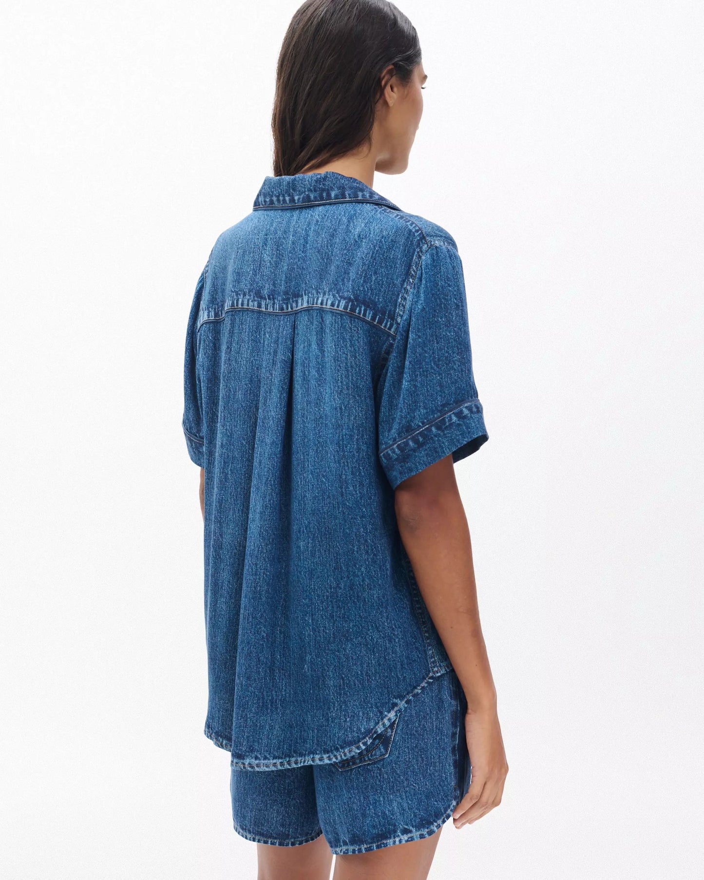 MIRAMAR SLINK SHORT SLV LOUNGE SHIRT