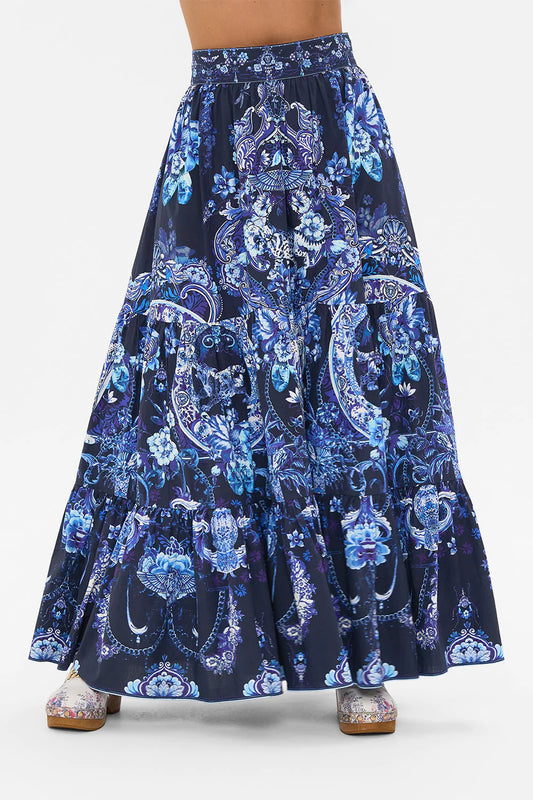 HIGH WAISTED TIERED SKIRT