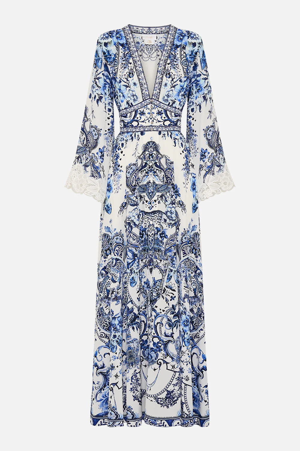 KIMONO SLEEVE DRESS W SHIRRING